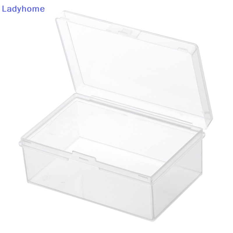 Hộp Nhựa Trong Suốt Hình Chữ Nhật Có Nắp Đậy Đựng Đồ Dùng Tiện Lợi