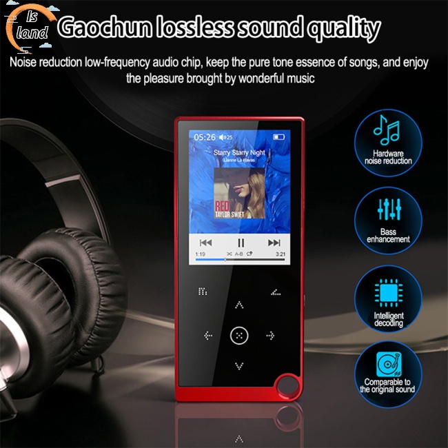Máy Nghe Nhạc Mp3 Màn Hình 2.4-inch Hifi FM / Ebook / Máy Ghi Âm / MP4 Bluetooth 5.0 Và Phụ Kiện