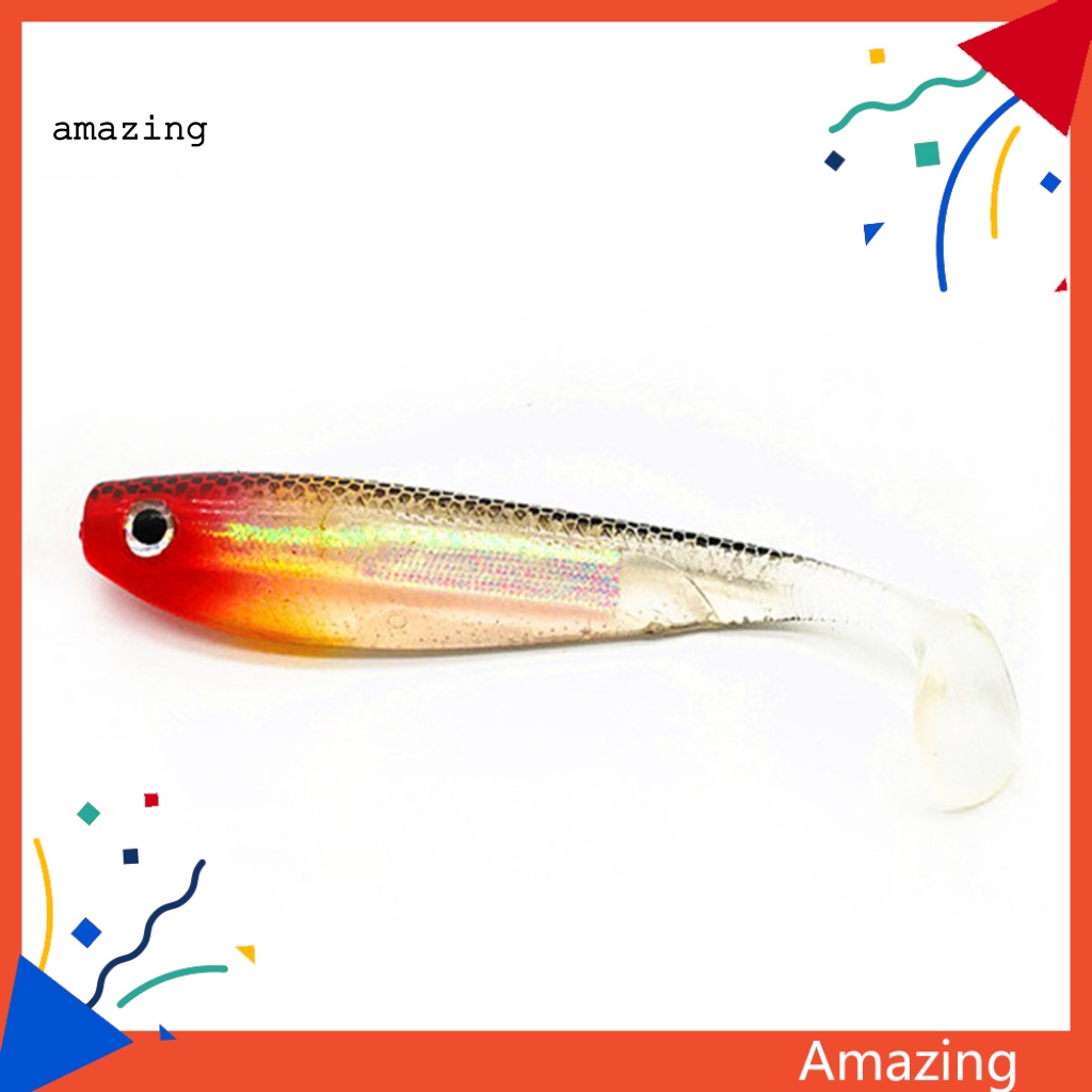 Mồi Câu Cá Giả Mắt 3D Mềm Màu Sắc Tươi Sáng 12cm / 12g