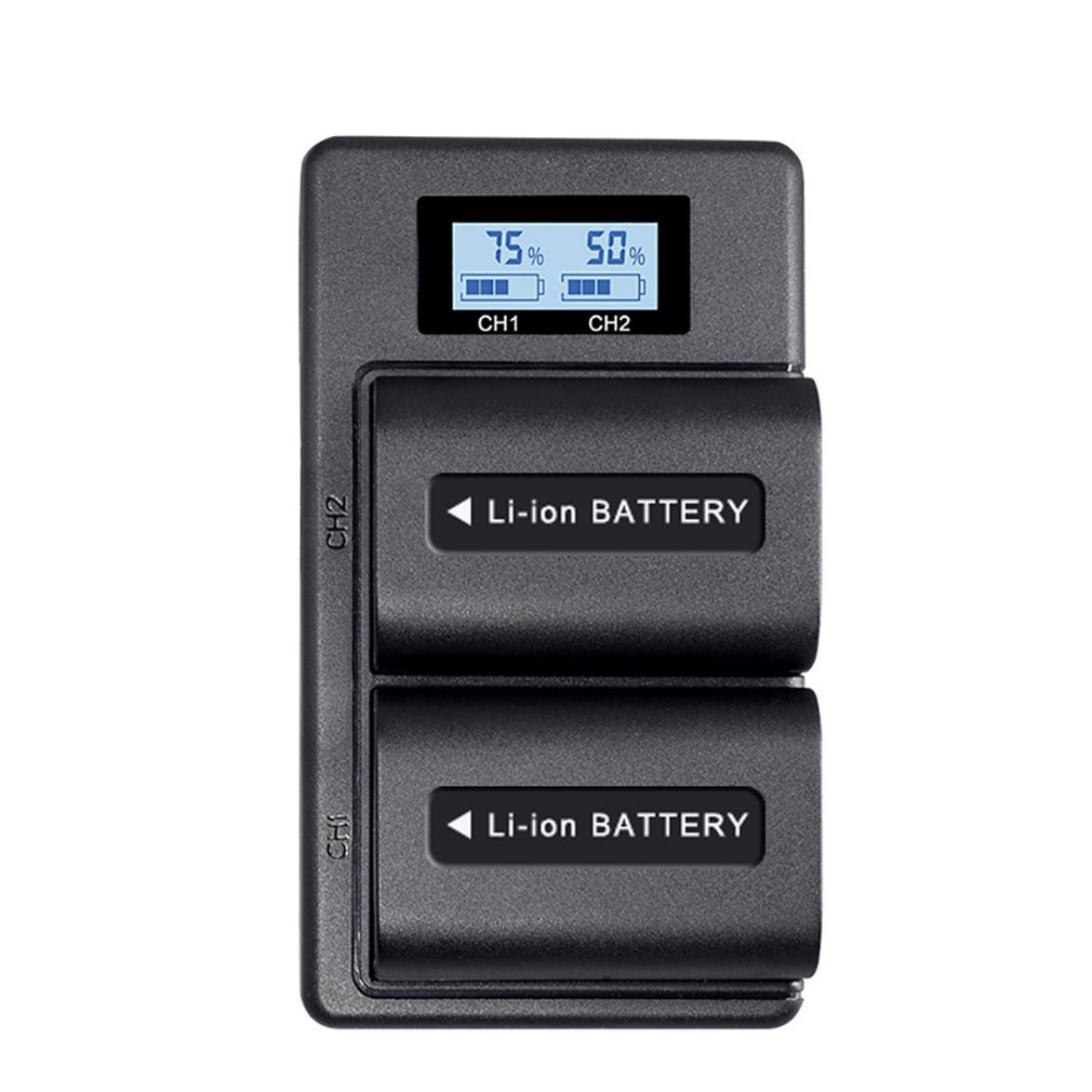 Durable Lcd Smart Digital Charger Np-Fh70 Can Be Charged Fv90 Fv70 Fh100 Fv100 Fh50 Display 5V [Q/13]