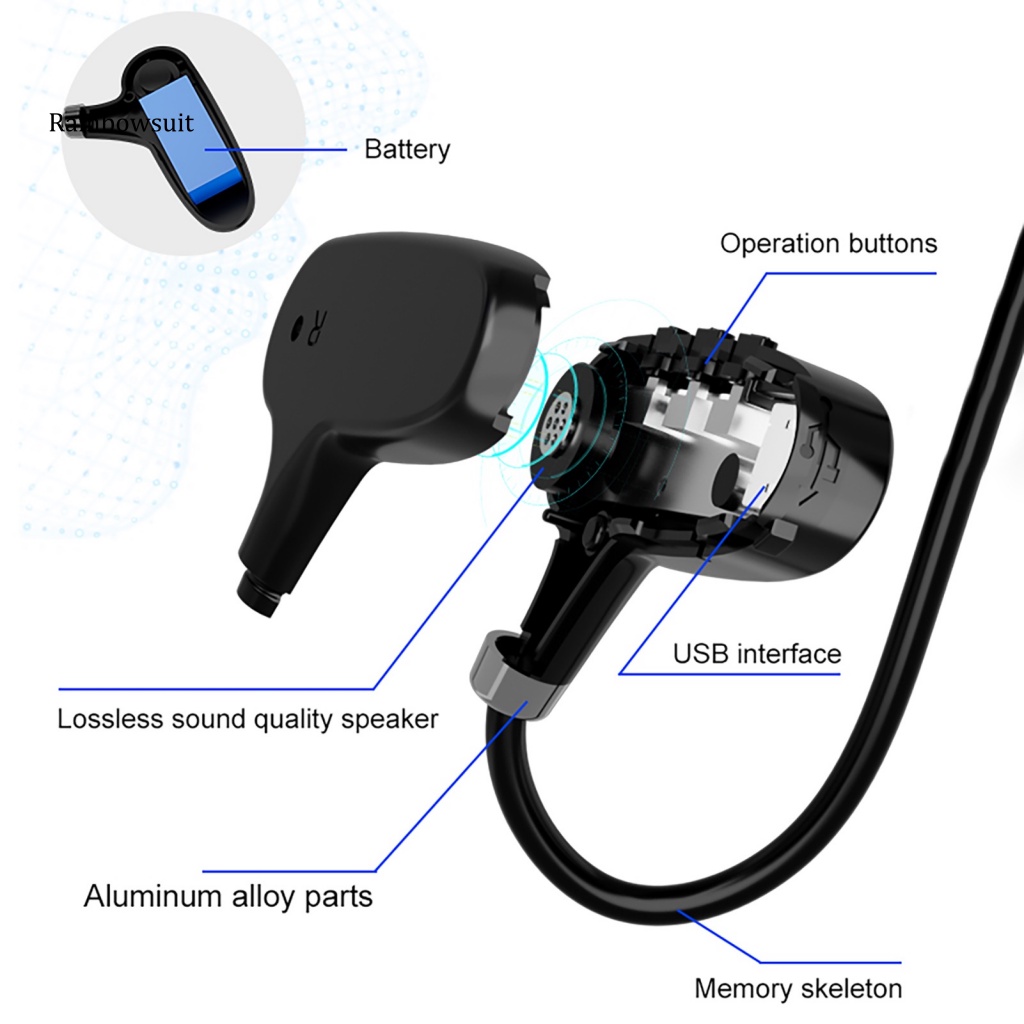 Tai Nghe Nhét Tai H18 Chống Nước IPX7 Bluetooth Không Dây Chống Ồn Có Màn Hình Kỹ Thuật Số
