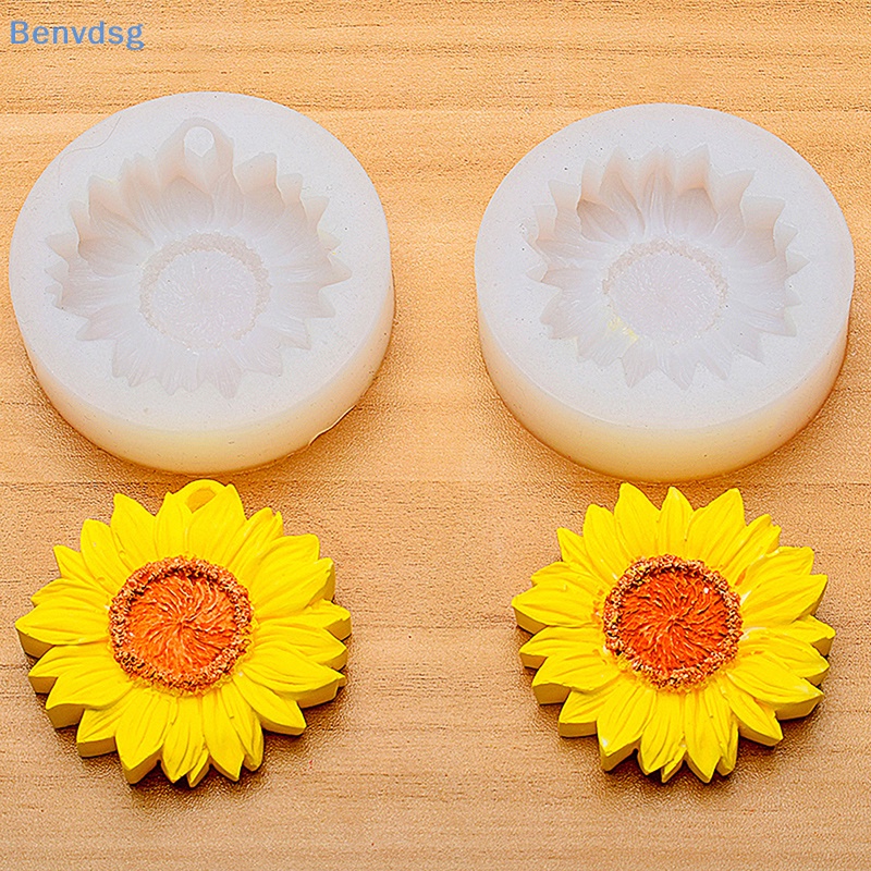 Khuôn Silicone Tạo Hình Hoa Hướng Dương 3D DIY Trang Trí Gương Chiếu Hậu Xe Hơi