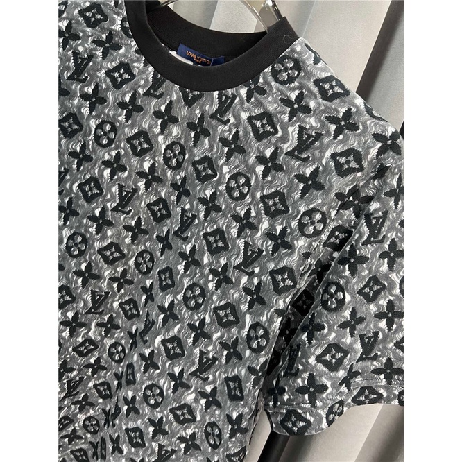 Áo Thun Tay Ngắn Cổ Tròn Thêu Hình jacquard Mới Cho Nam
