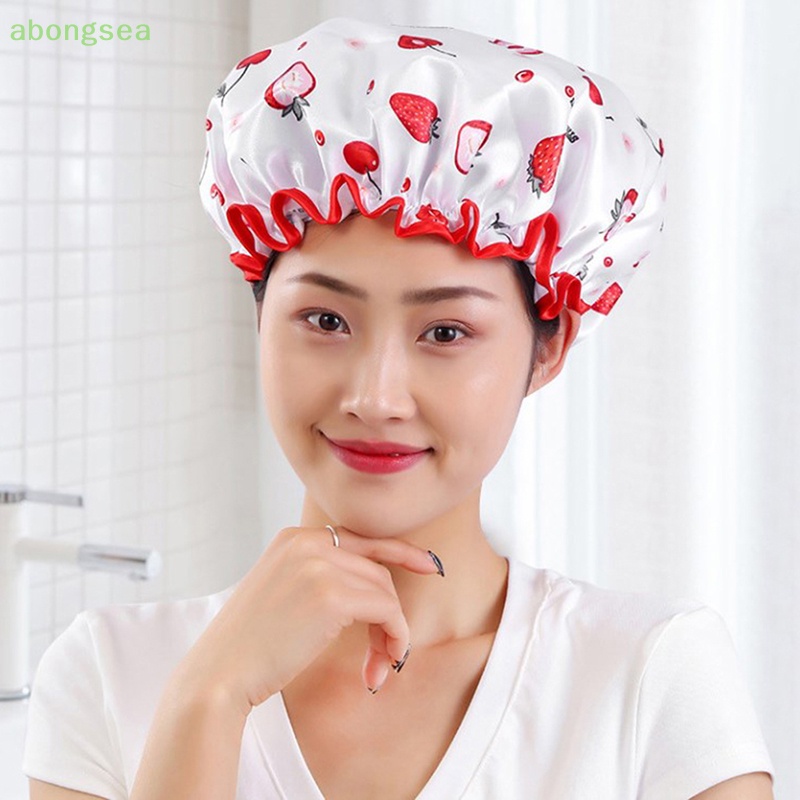 Mũ Trùm Tóc Hai Lớp Dày Dặn Chống Thấm Nước Cho Nữ