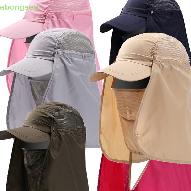 Mũ Đội Chống Nắng Vành Che Tai Chống Tia UV Khi Đi Câu Cá / Leo Núi Ngoài Trời Dành Cho Nam Và Nữ