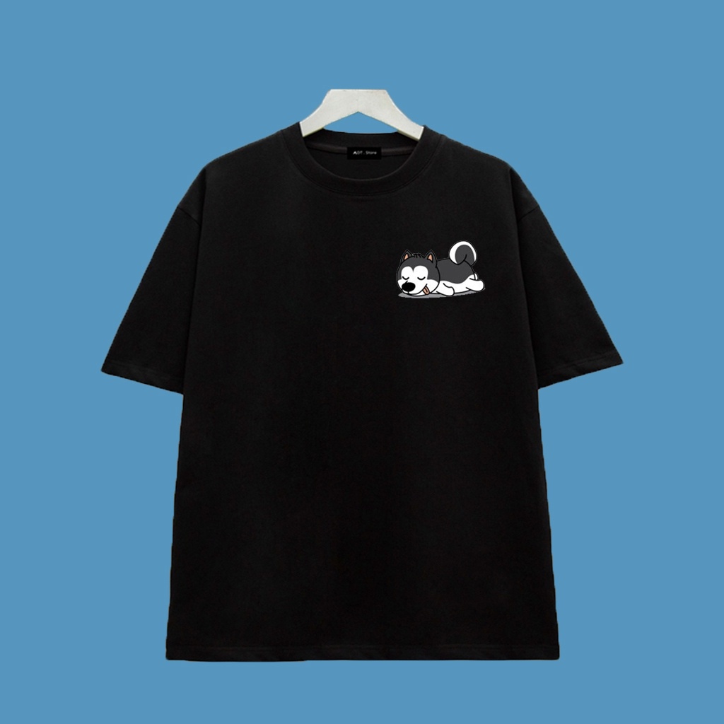 GIÁ XƯỞNG Áo thun nam nữ unisex chó corgi husky dễ thương, áo đôi Chất thun thoáng mát MẪU ĐỘC