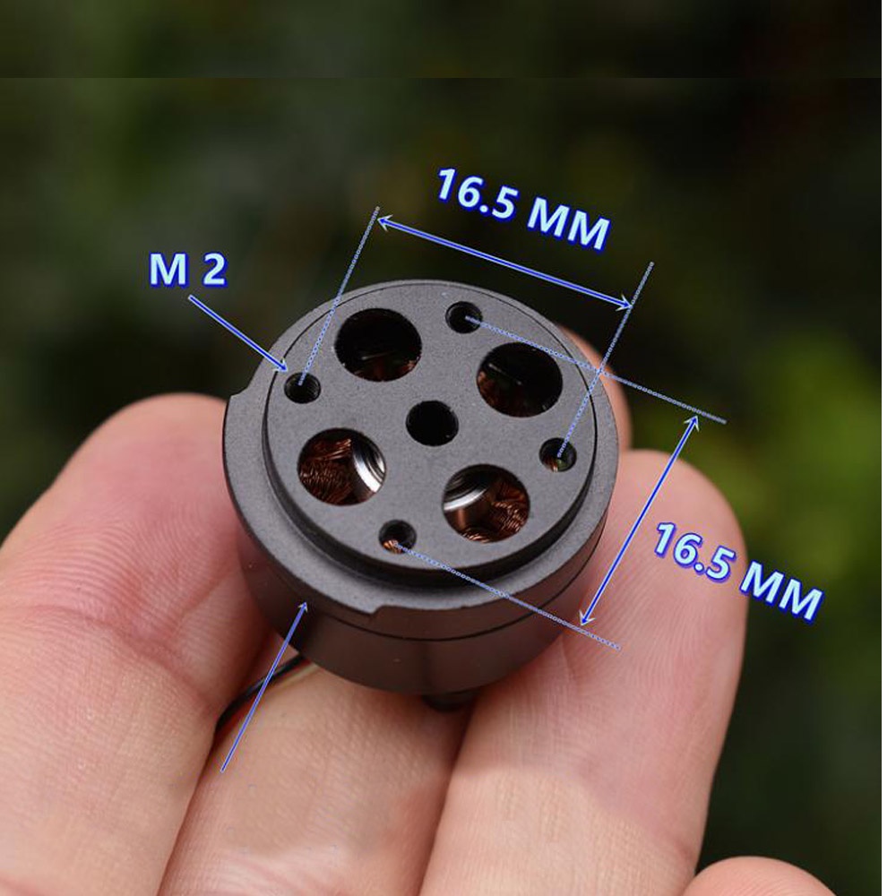 Động Cơ Không Chổi Than DC 12V Micro 1806 23MM NdFeB 370KV Cho Máy Ảnh Cầm Tay