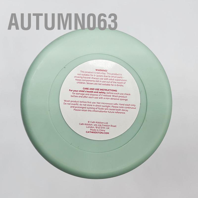 Autumn063 Kids Straw Cup Cartoon Portable Chai nước chịu nhiệt chống rò rỉ dễ thương cho bé