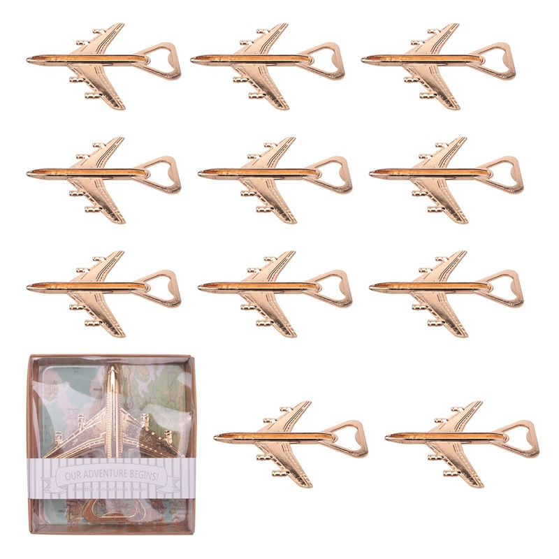 Bộ 12 Dụng Cụ Mở Nắp Chai Hình Máy Bay Độc Đáo