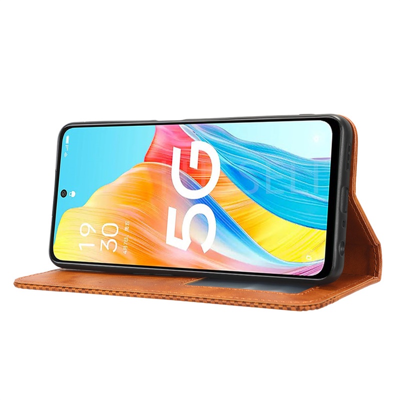 Ốp Lưng Điện Thoại Dạng Ví Da Lật Dành Cho OPPO A98 5G A 98 OPPOA98