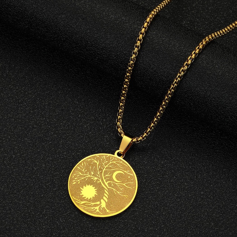 Vòng cổ Bằng Thép Không Gỉ Phong Cách Viking Thời Trang Dành Cho Nam