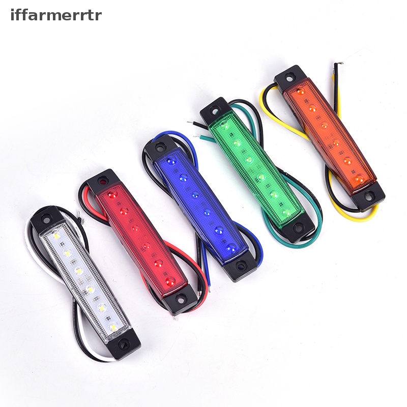 1 Đèn Led Tín Hiệu 12V 6 Bóng Gắn Hông Xe Tải