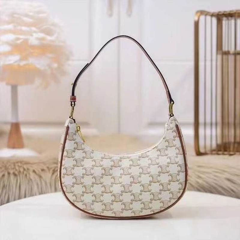 Ielgy Túi Xách Đeo Một Nửa Vai Hình Bán Nguyệt Và Hoa Cổ Điển Hợp Thời Trang Cho Nữ