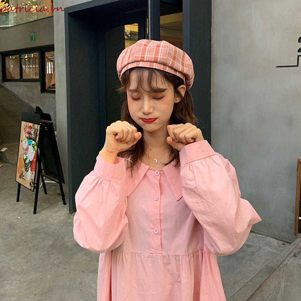 Mũ Nồi Màu Trơn Thời Trang Thanh Lịch Cho Nữ