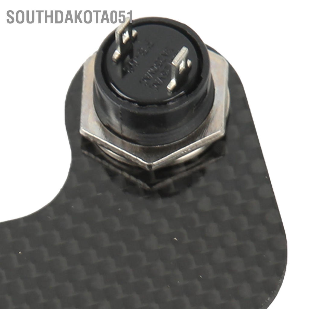 Southdakota051 Bọc Vô Lăng Nút Sừng 6 Lỗ Sợi Carbon Cảm Ứng Thoải Mái Nhạy Thay Thế Cho MOMO