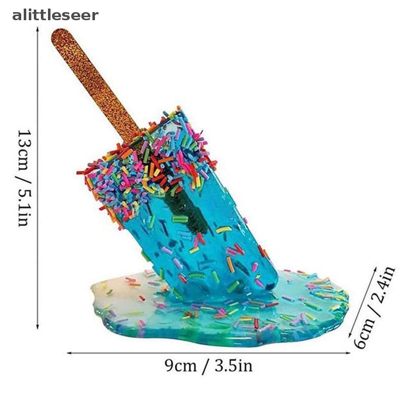 Mô Hình Que Kem Mini Bằng Nhựa Resin Trong Suốt Dùng Trang Trí Nhà Cửa