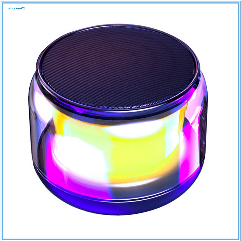 Loa Bluetooth Không Dây Âm Thanh Siêu Trầm Có Đèn LED RGB Cho Máy Tính Bàn