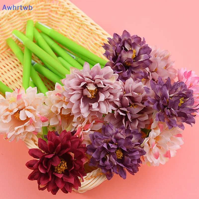 Awhrtwb Bút Bi Silicon Mềm Hình Bông Hoa Màu Sắc Ngẫu Nhiên Dễ Thương Mới