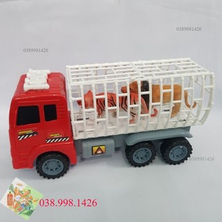 Xe thú đồ chơi bánh đà kèm thú 326-55 _vhp