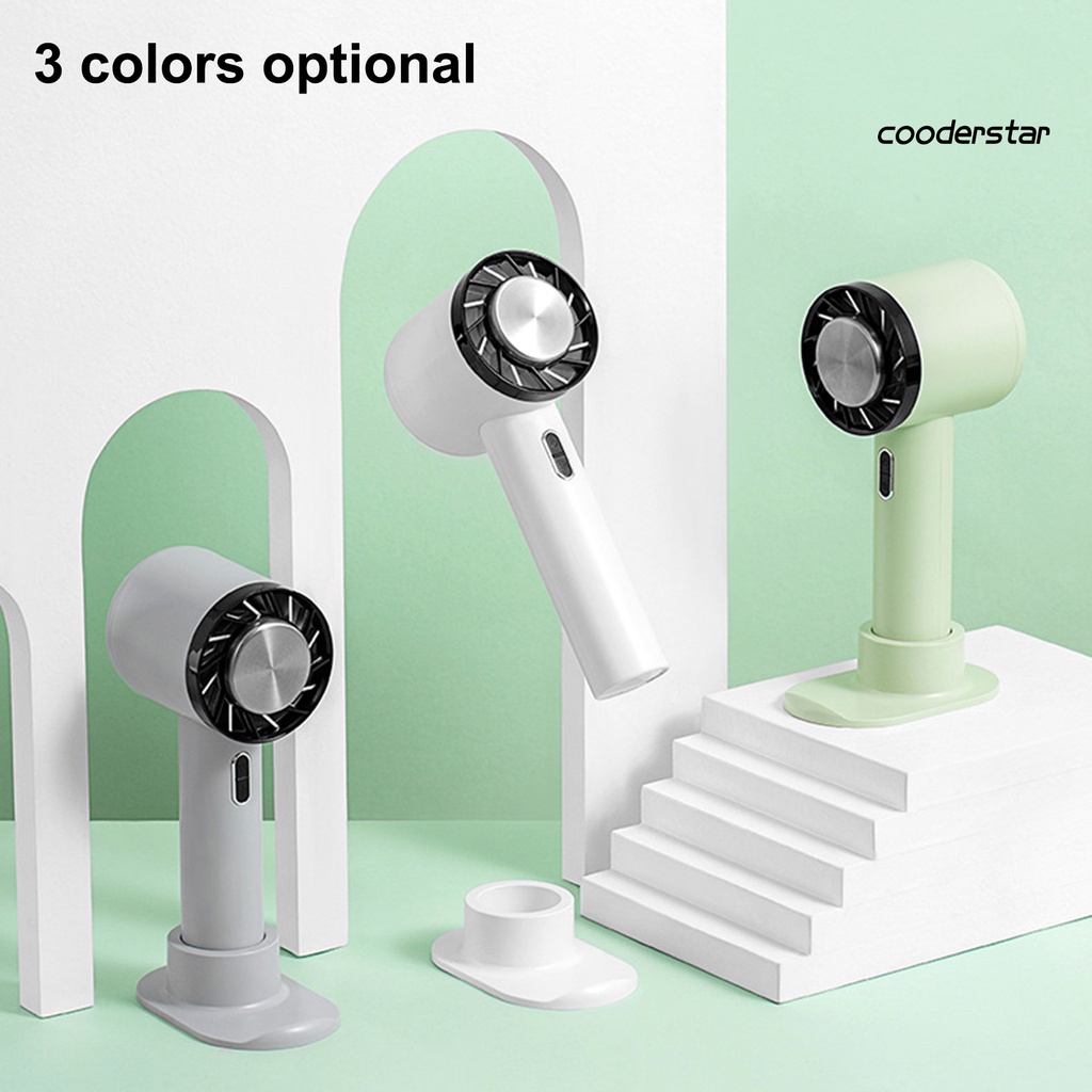 1 Bộ Quạt Làm Mát Mini Cầm Tay 2000mAh Sạc USB Có Đế Tháo Rời Điều Chỉnh Được Dành Cho Gia Đình