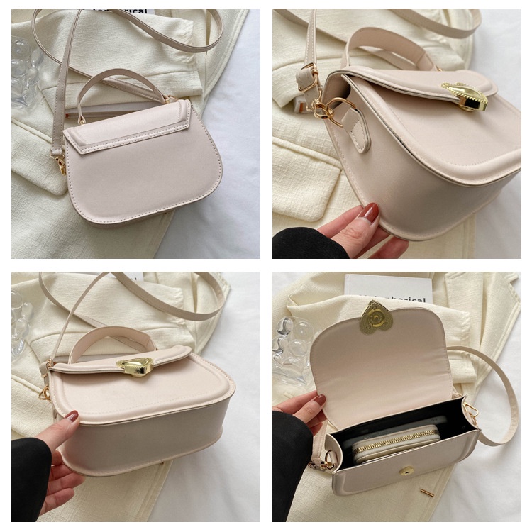 Túi Xách JASMIN NOIR Da PU Có Khóa Hình Trái Tim Thời Trang Dành Cho Nữ