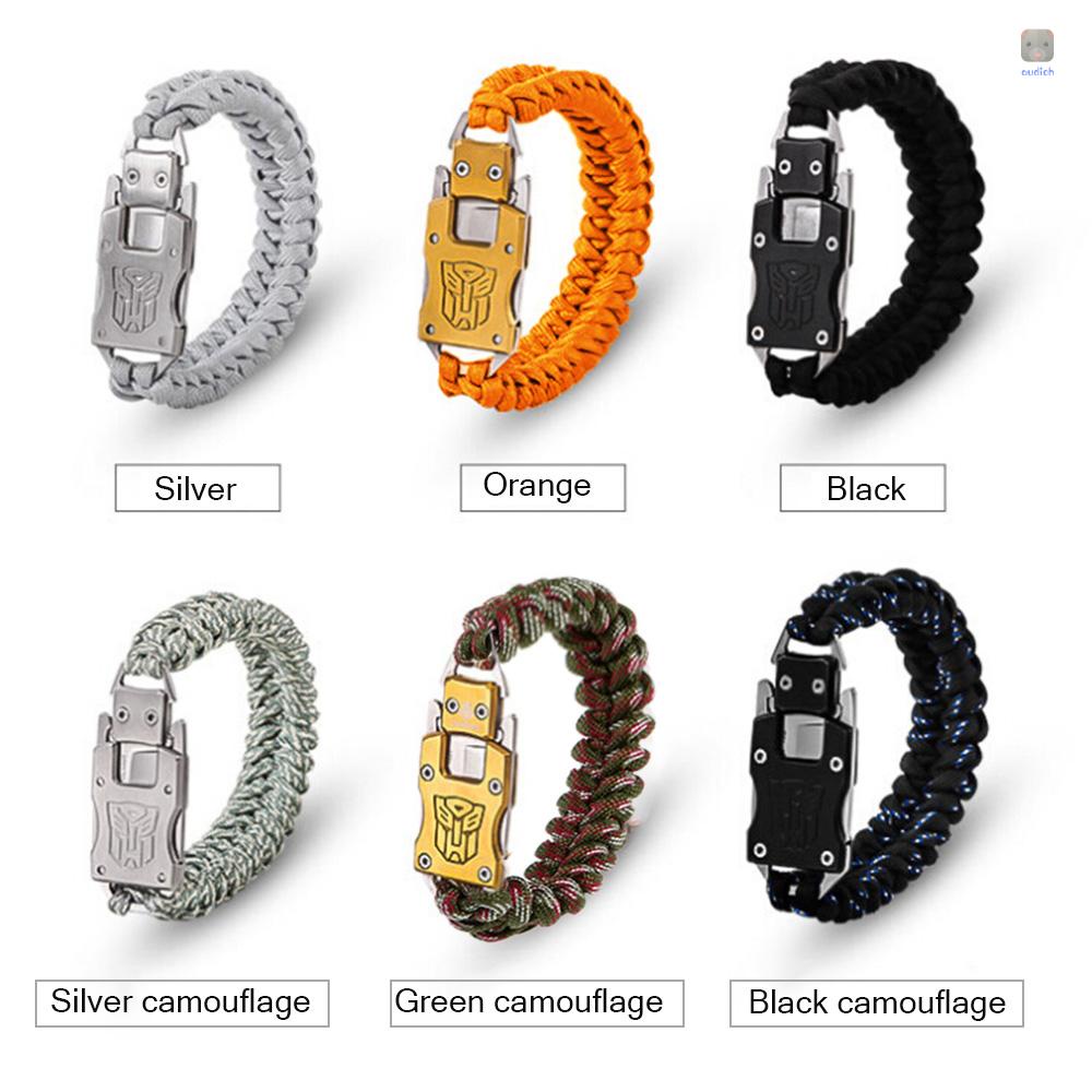 Vòng Đeo Tay Sinh Tồn Kèm Dụng Cụ Cắt Tiện Lợi