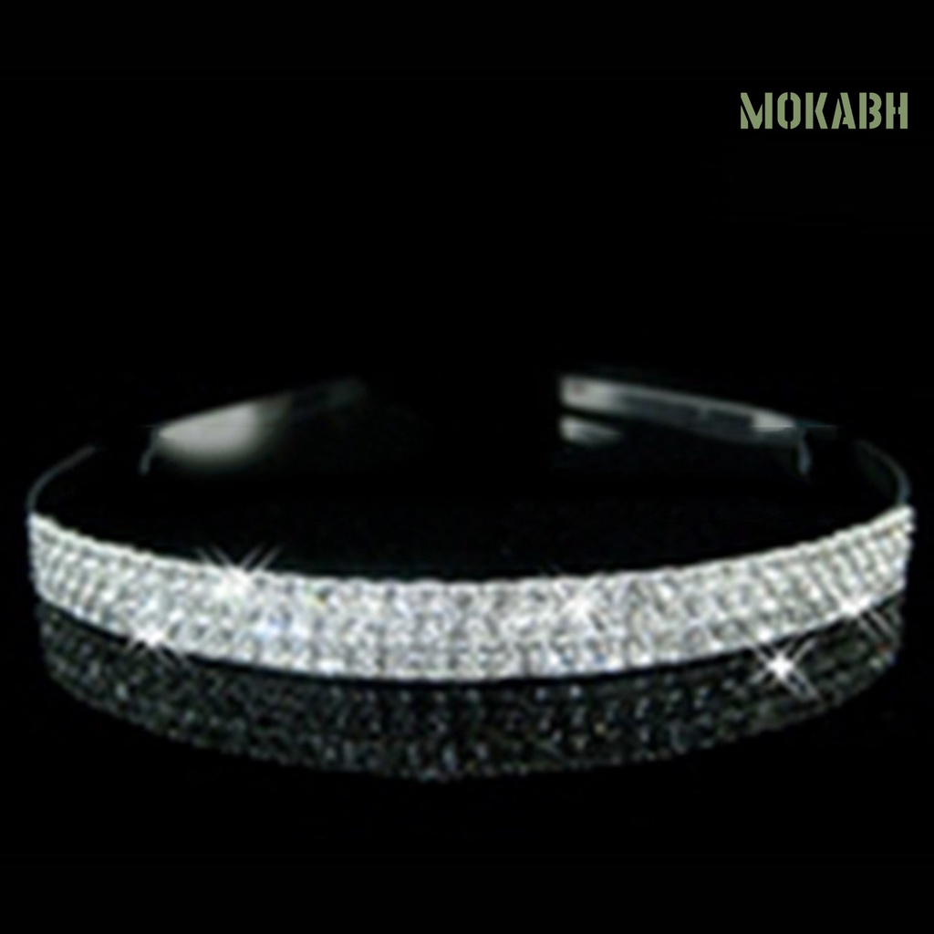 Băng Đô Cài Tóc Đính Đá Lấp Lánh Phong Cách Hàn Quốc Cho Nữ