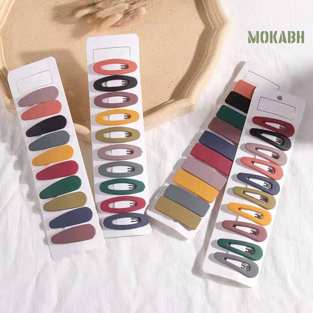10 Kẹp Tóc Chống Trượt Trọng Lượng Nhẹ Màu Sắc Thời Trang Cho Nữ