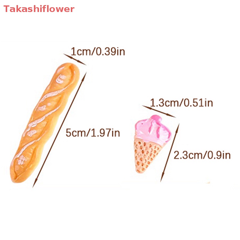 Set 10 Mô Hình Bánh Kem Tỉ Lệ 1: 12 Trang Trí Nhà Búp Bê