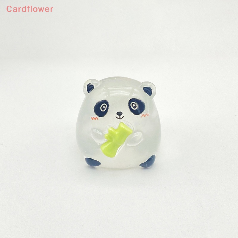 2 Kẹp Tóc Hình Gấu Trúc Bằng Nhựa Phát Quang DIY Mới