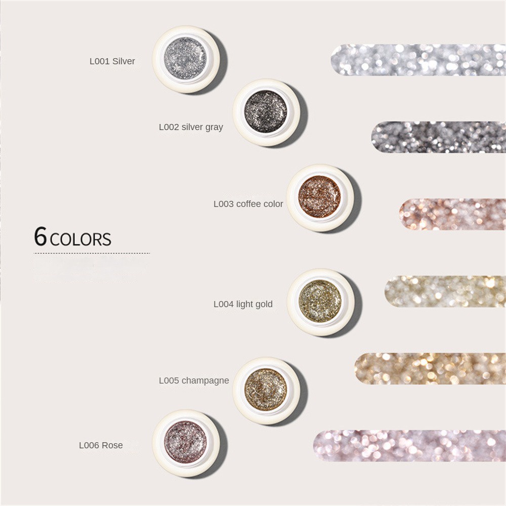 Sơn Móng Tay Bạch Kim Lấp Lánh Bạch Kim Màu Vàng / Bạc / Nâu