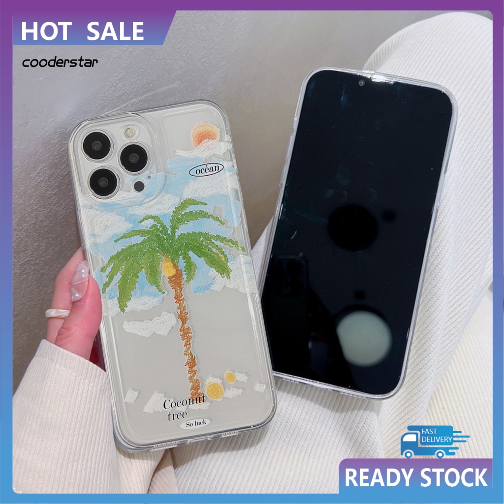 Ốp Điện Thoại Chống Sốc In Hình Trái Dừa / Mặt Trời Cho iPhone 14 Pro / Pro Max