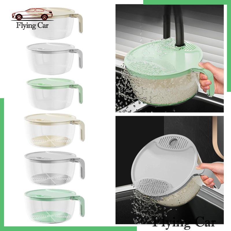 Set 2 Rổ Lọc Dùng Để Vo Gạo / Khoai Tây Chiên