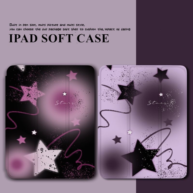 Ốp Máy Tính Bảng TPU Mềm Có Khe Đựng Bút Chì Cho iPad Gen10 7 / 8 / 9 Air4 Air5 Pro11 "Pro12.9" mini6