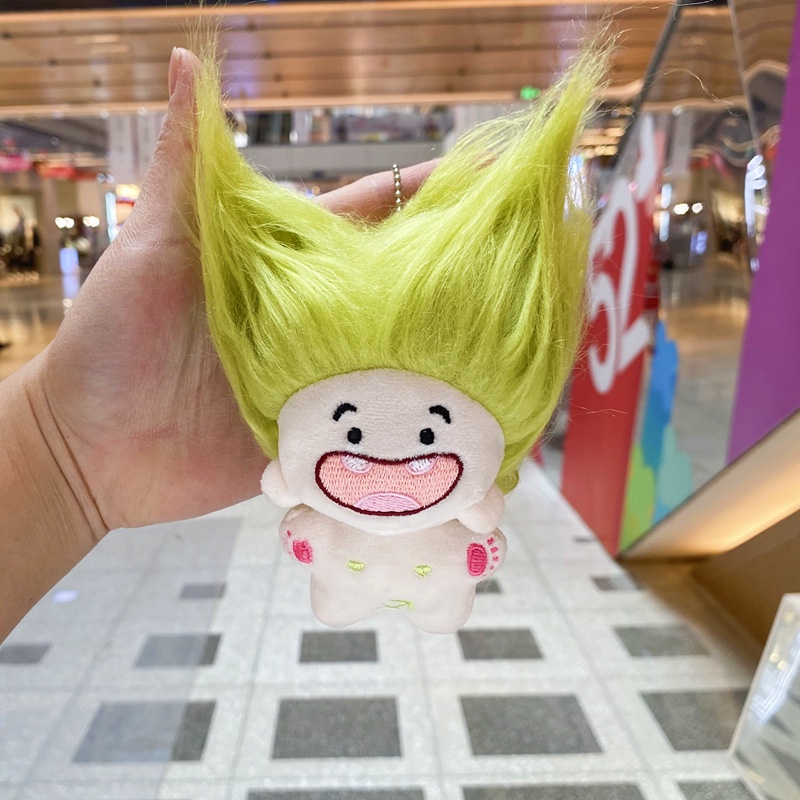 Móc Khóa Hình Búp Bê Nhồi Bông 10cm Dễ Thương