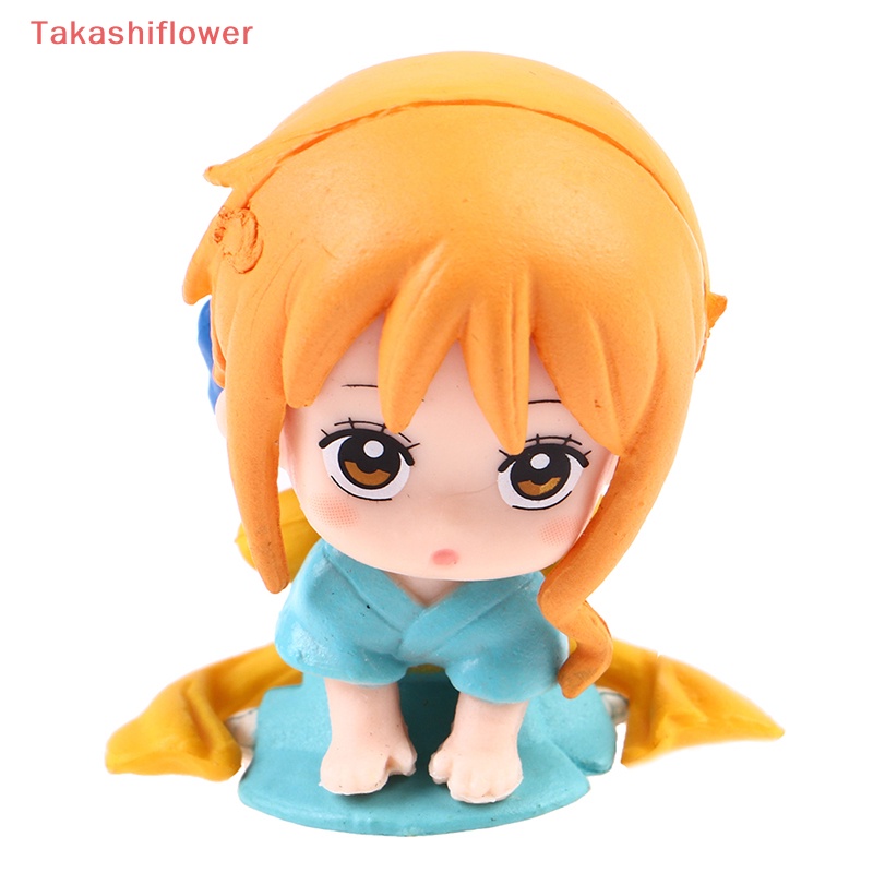 Set 4 Mô Hình Nhân Vật Hoạt Hình pirate king Trang Trí Xe Hơi