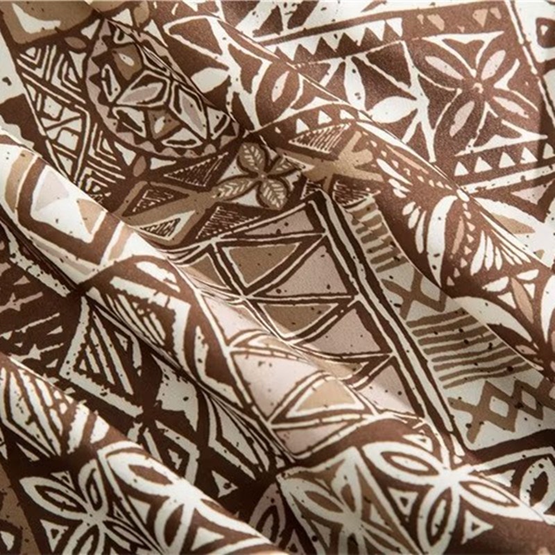 Áo Sơ Mi Ngắn Tay Họa Tiết Hình Học Sang Trọng Phong Cách Hàn Quốc Cho Nam Đi Biển Mùa Hè 2023