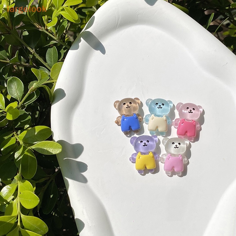 Bộ 5 Tượng Gấu Nhỏ Dạ Quang Trang Trí Nhà Cửa