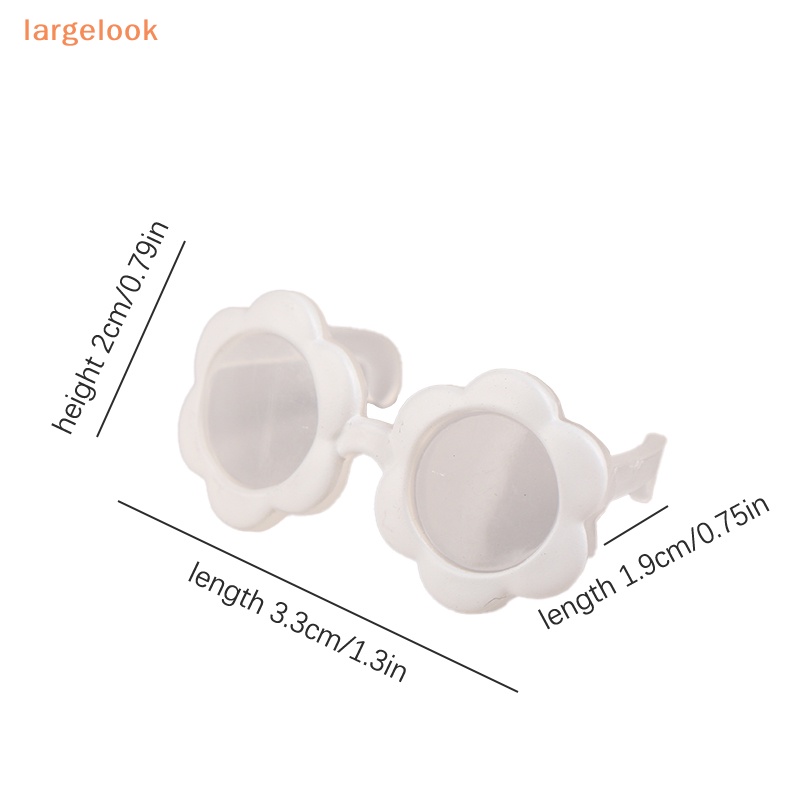 Kính Mát Gọng Nhựa Trong Suốt Cho Búp Bê Tỉ Lệ 1 / 6