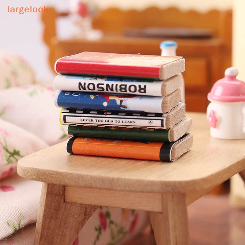 Bộ 6 Cuốn Sách Truyện Tranh Mini Tỉ Lệ 1: 12 Trang Trí Nhà Búp Bê