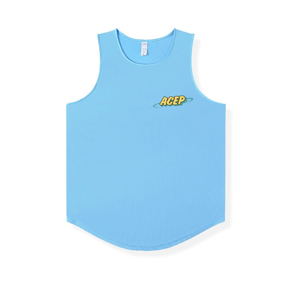 Áo Ba Lỗ Thể Thao Dáng Rộng Thoáng Khí Thấm Hút Mồ Hôi Nhanh Khô Phong Cách Đường Phố Mỹ Cho Nam