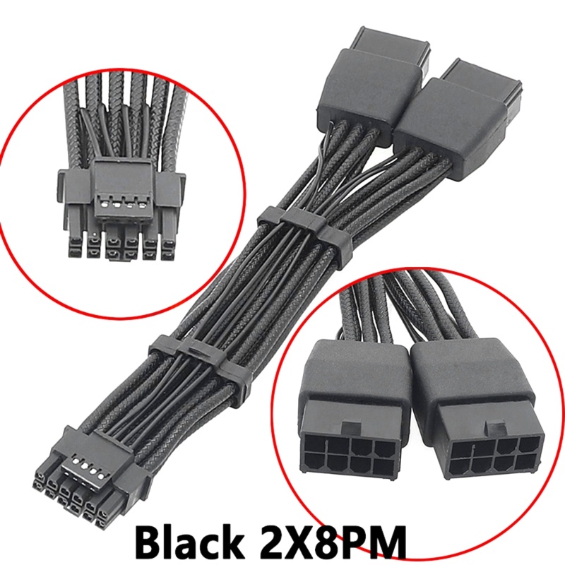 Bộ Chuyển Đổi Nguồn GPU RTX4090 4x8-pin 3x8Pin 2x8pin PCI-e Sang 16-pin 12VHPWR 90 Độ 15CM GPU