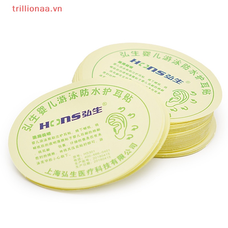 Bộ 100 Miếng Dán Tai Chống Thấm Nước Khi Tắm / Chăm Sóc Tai Cho Bé Sơ Sinh