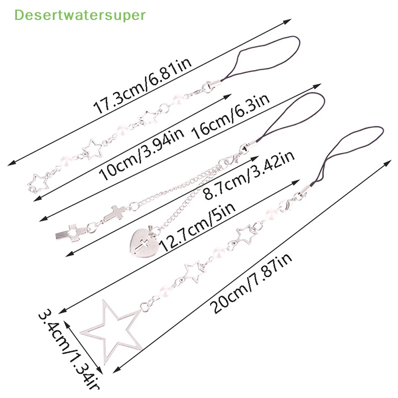 Dsvn Dây Đeo Điện Thoại Hình Ngôi Sao / Trái Tim / Thánh Giá Tối Giản