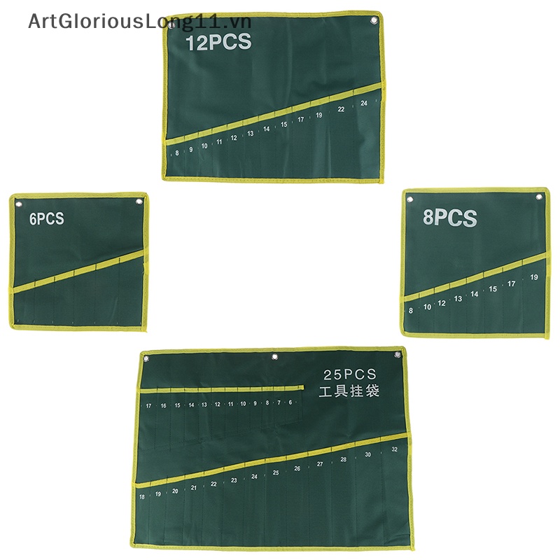 Túi Cuộn Đựng Cờ Lê 6 / 8 / 12 / 25 Ngăn Tiện Dụng