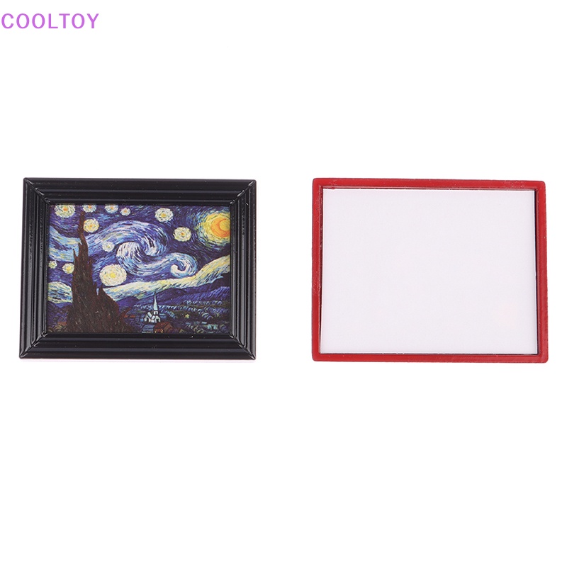 Tranh Sơn Dầu Hình Bầu Trời Sao Treo Trang Trí Nhà Búp Bê Tỉ Lệ 1: 12