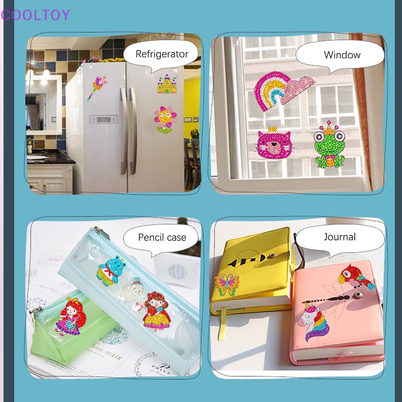 Cooltoy Bộ Đồ Chơi Kim Cương 5D Tự Làm Thủ Công Nghệ Thuật Đính Đá Quý Quý Lớn Paing Quà Tặng Cho Bé Trai Bé Gái
