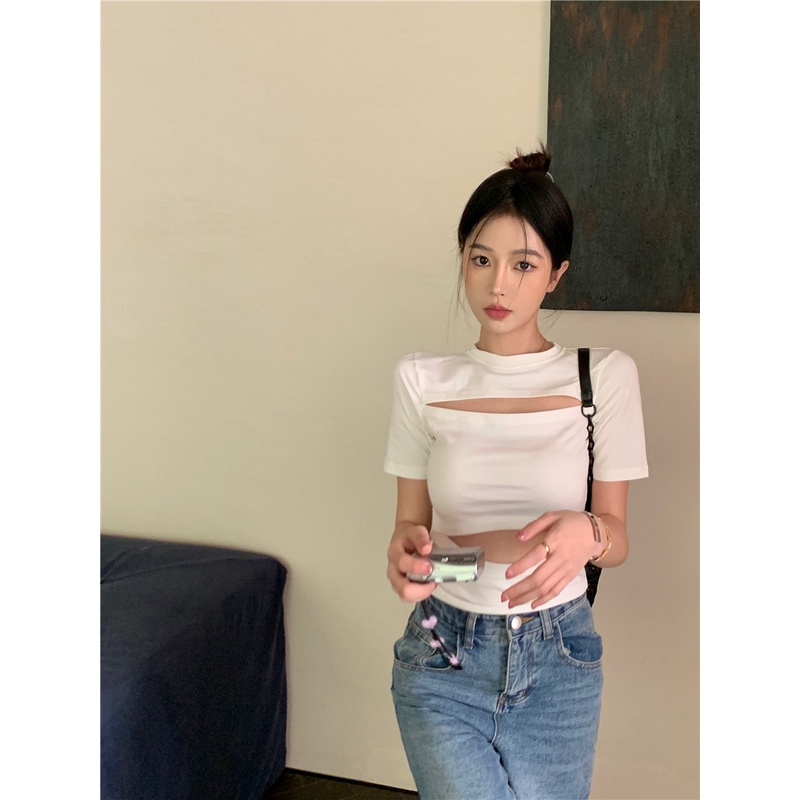 Áo Thun Tay Ngắn Cổ Tròn Thiết Kế Mới Thời Trang Mùa Hè Dành Cho Nữ