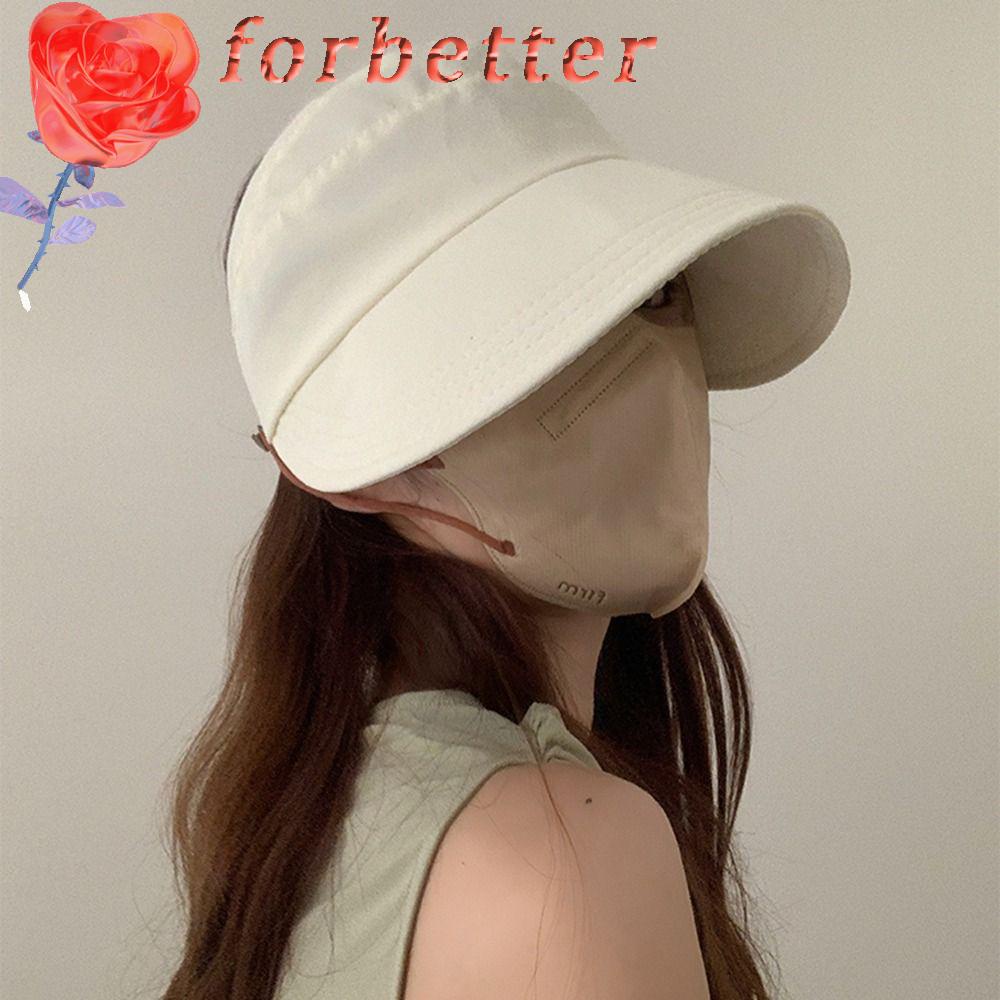 Mũ Lưỡi Trai Cotton Chống Nắng Hở Chóp Phong Cách Hàn Quốc Có Thể Điều Chỉnh