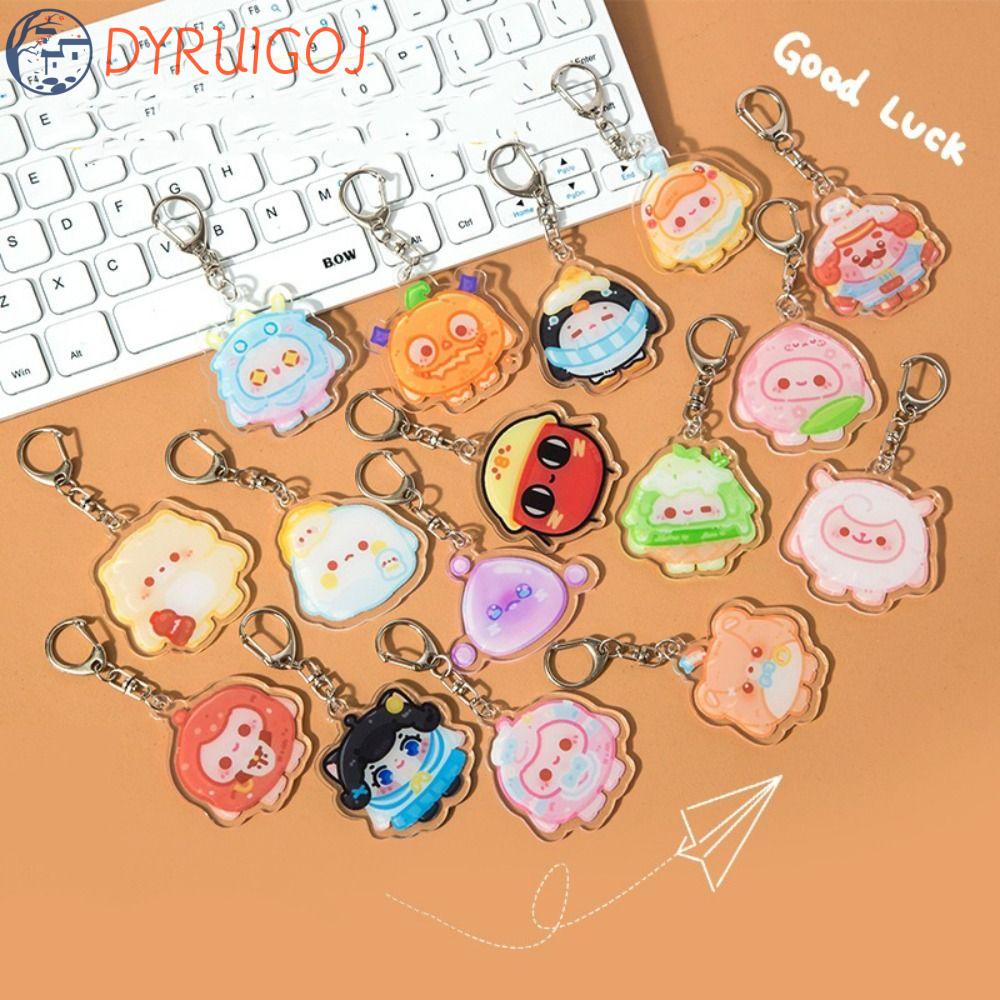 Dyruidoj Móc Chìa Khóa Xe Hơi / Túi Xách / Móc Khóa Hình Quả Trứng Sưu Tầm Trang Sức Hình Anime Dễ Thương